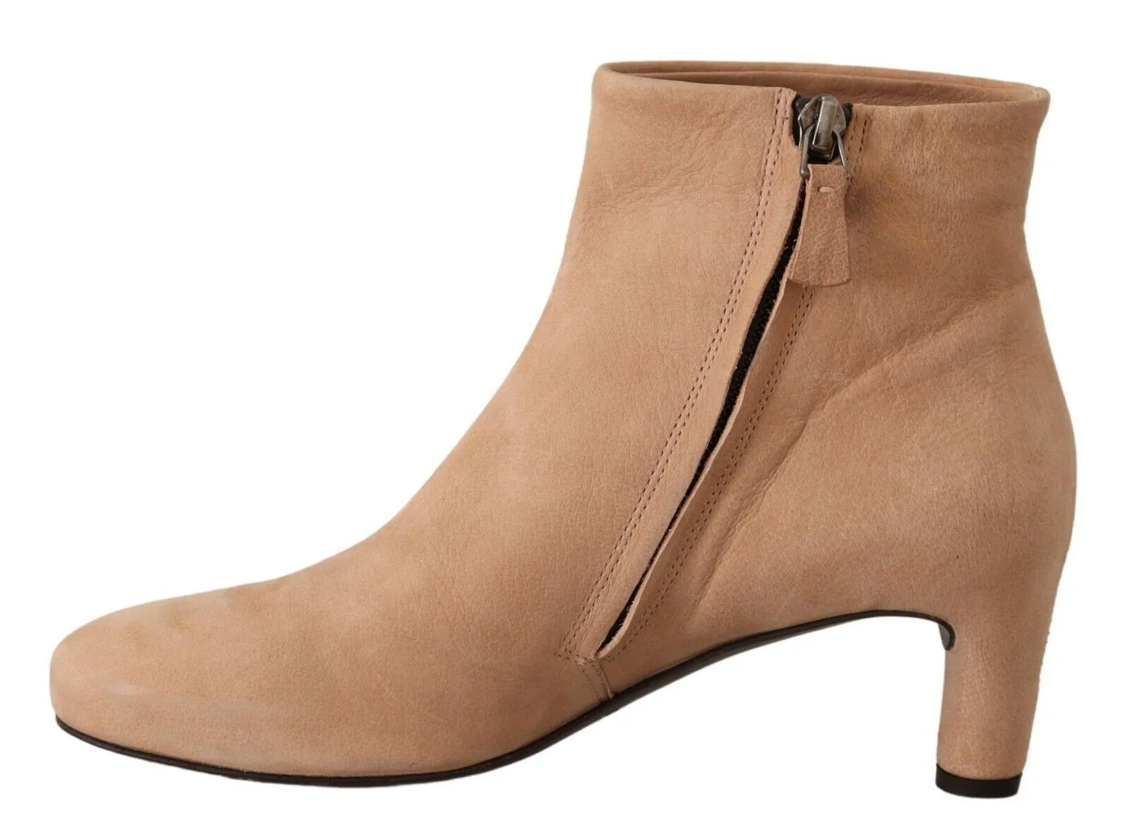 Elegant Beige Leather Boots sold by Louxly product image thumbnail 2
