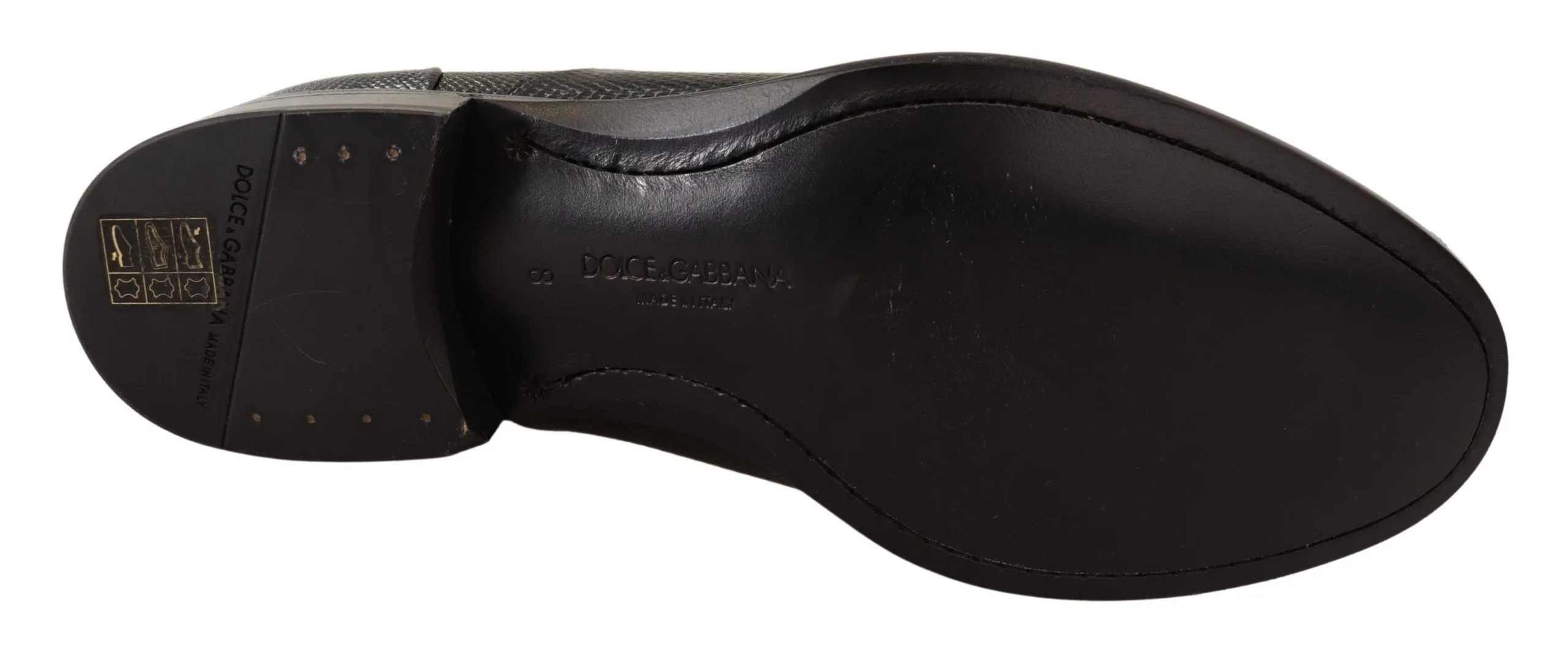 Elegant Black Lizard Skin Derby Shoes sold by Louxly product image thumbnail 5