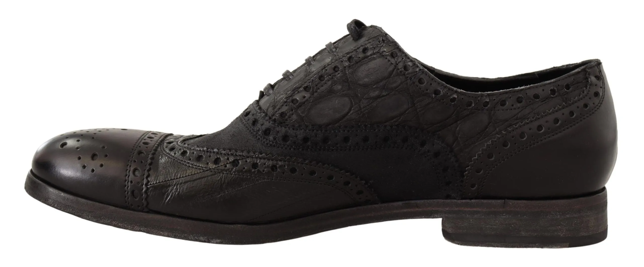 Exotic Leather Brogue Derby Dress Shoes sold by Louxly product image thumbnail 4