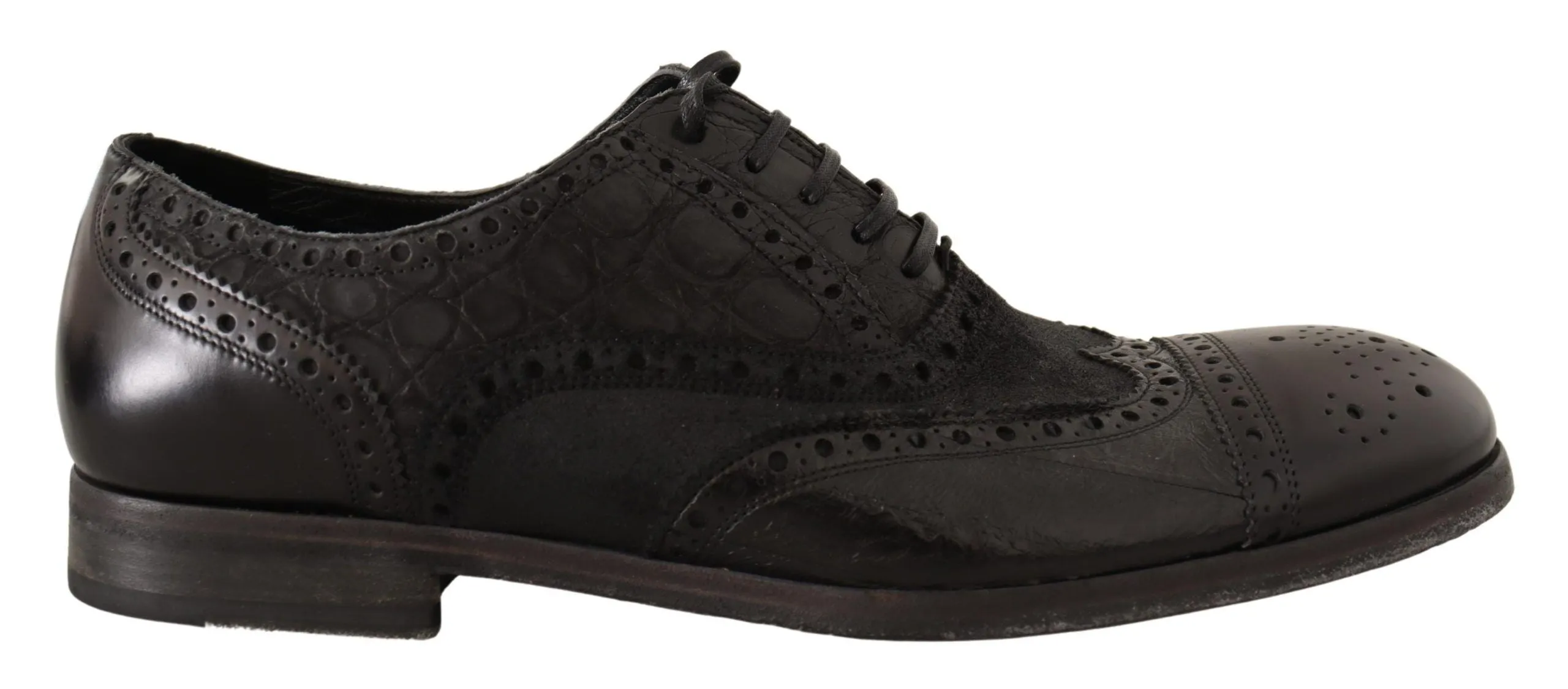Exotic Leather Brogue Derby Dress Shoes sold by Louxly