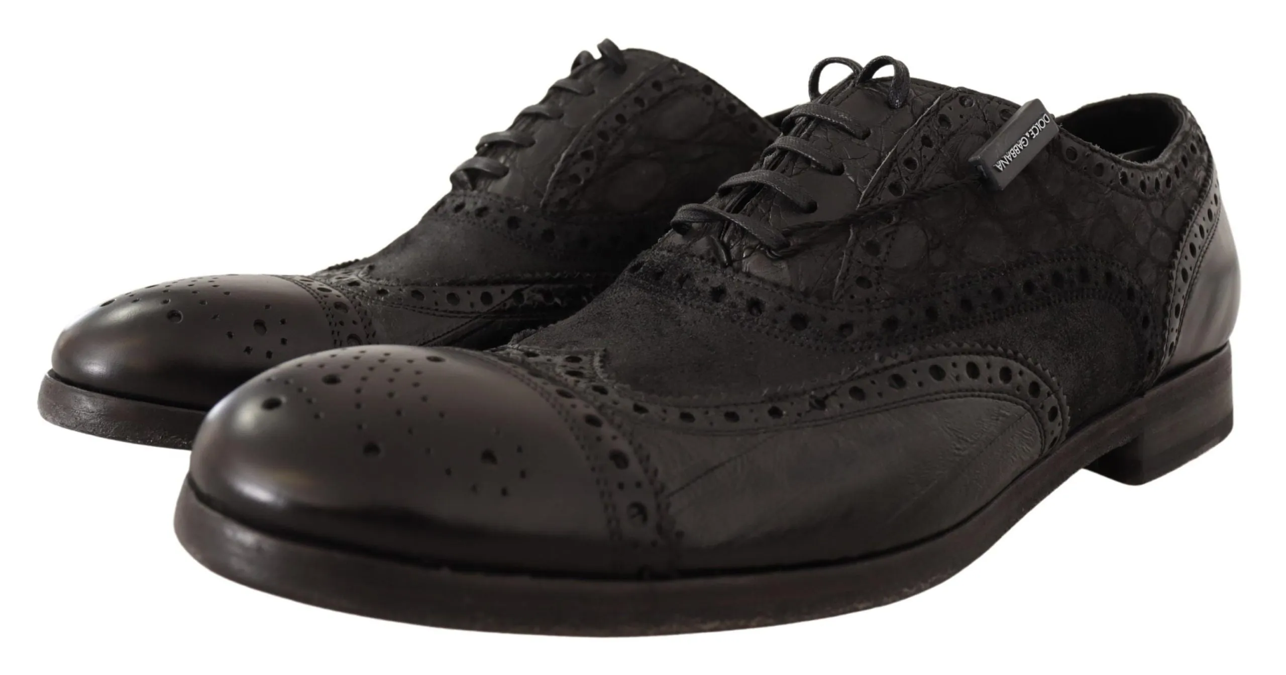 Exotic Leather Brogue Derby Dress Shoes sold by Louxly product image thumbnail 2