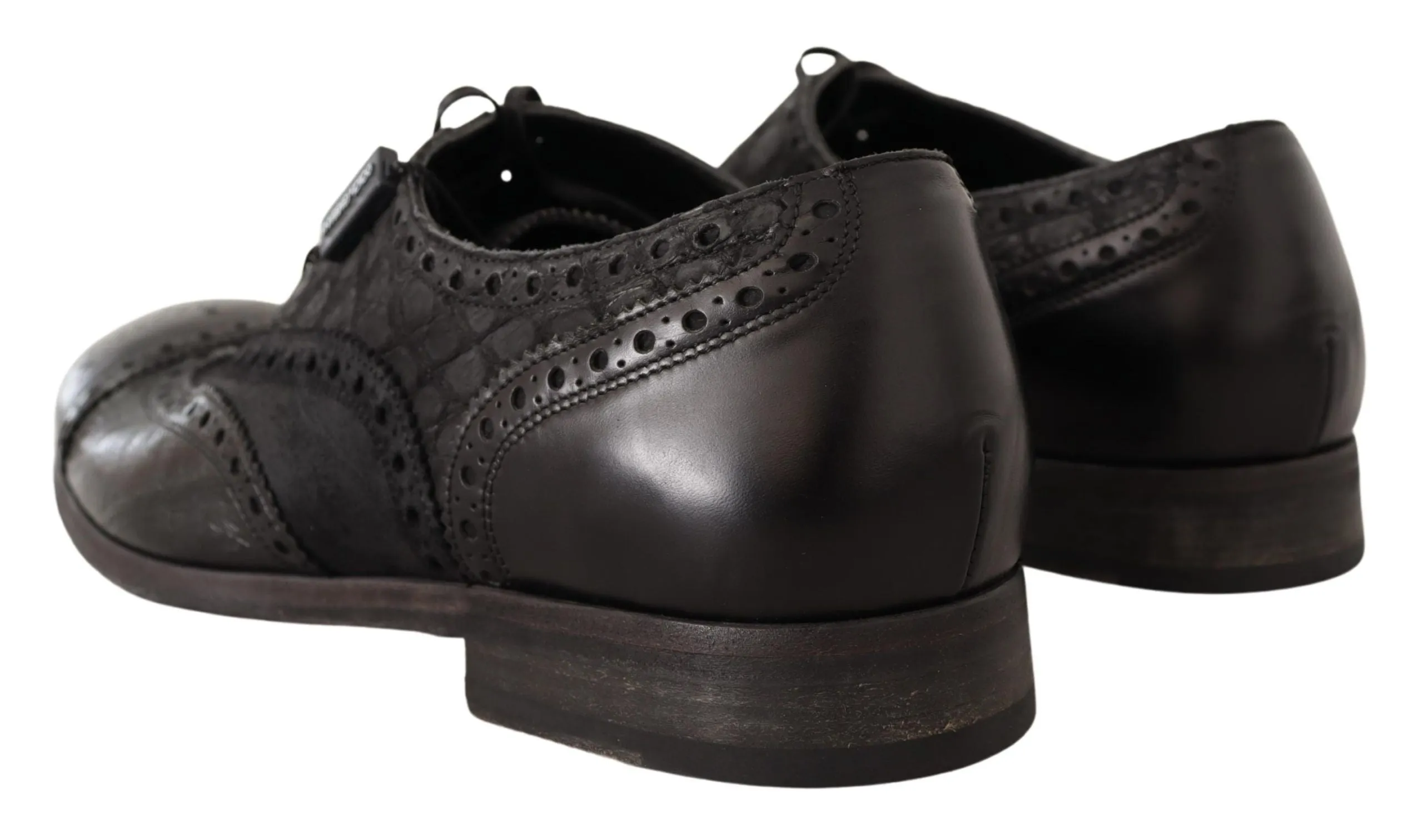 Exotic Leather Brogue Derby Dress Shoes sold by Louxly product image thumbnail 3