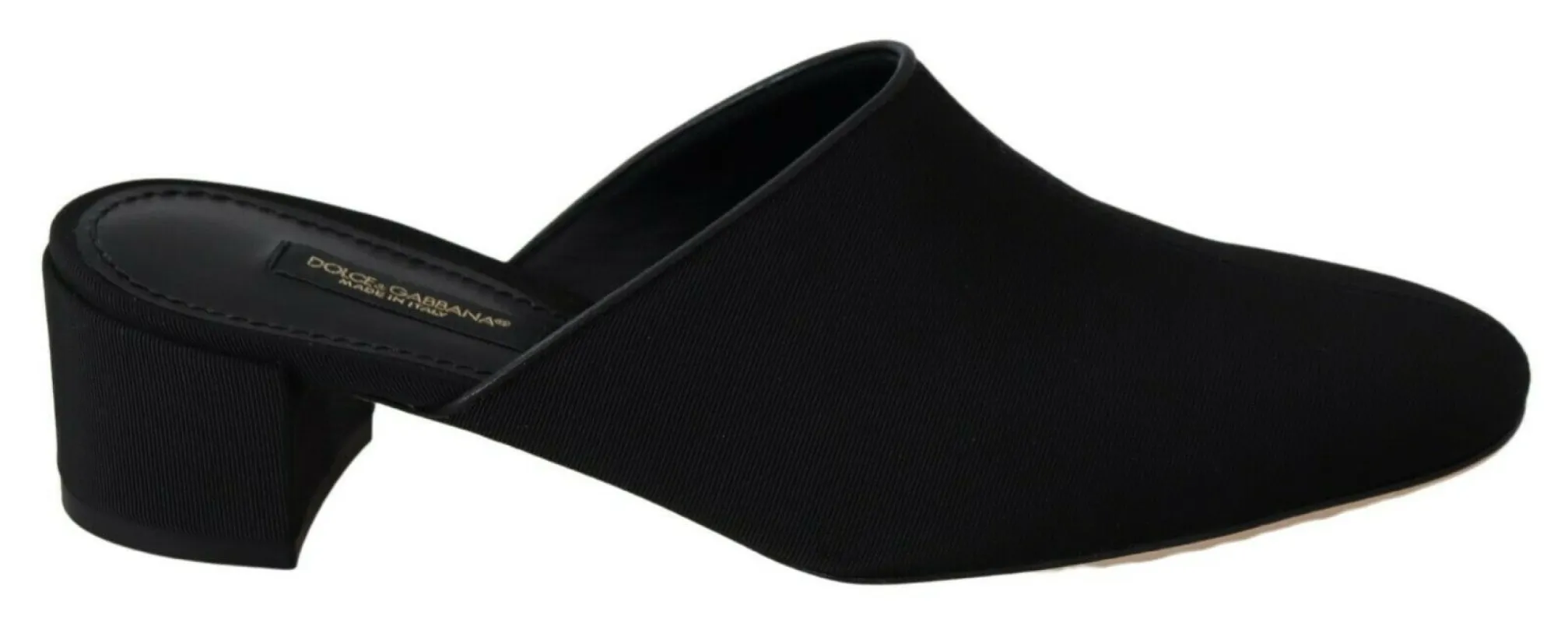Chic Black Grosgrain Slide Sandals sold by Louxly