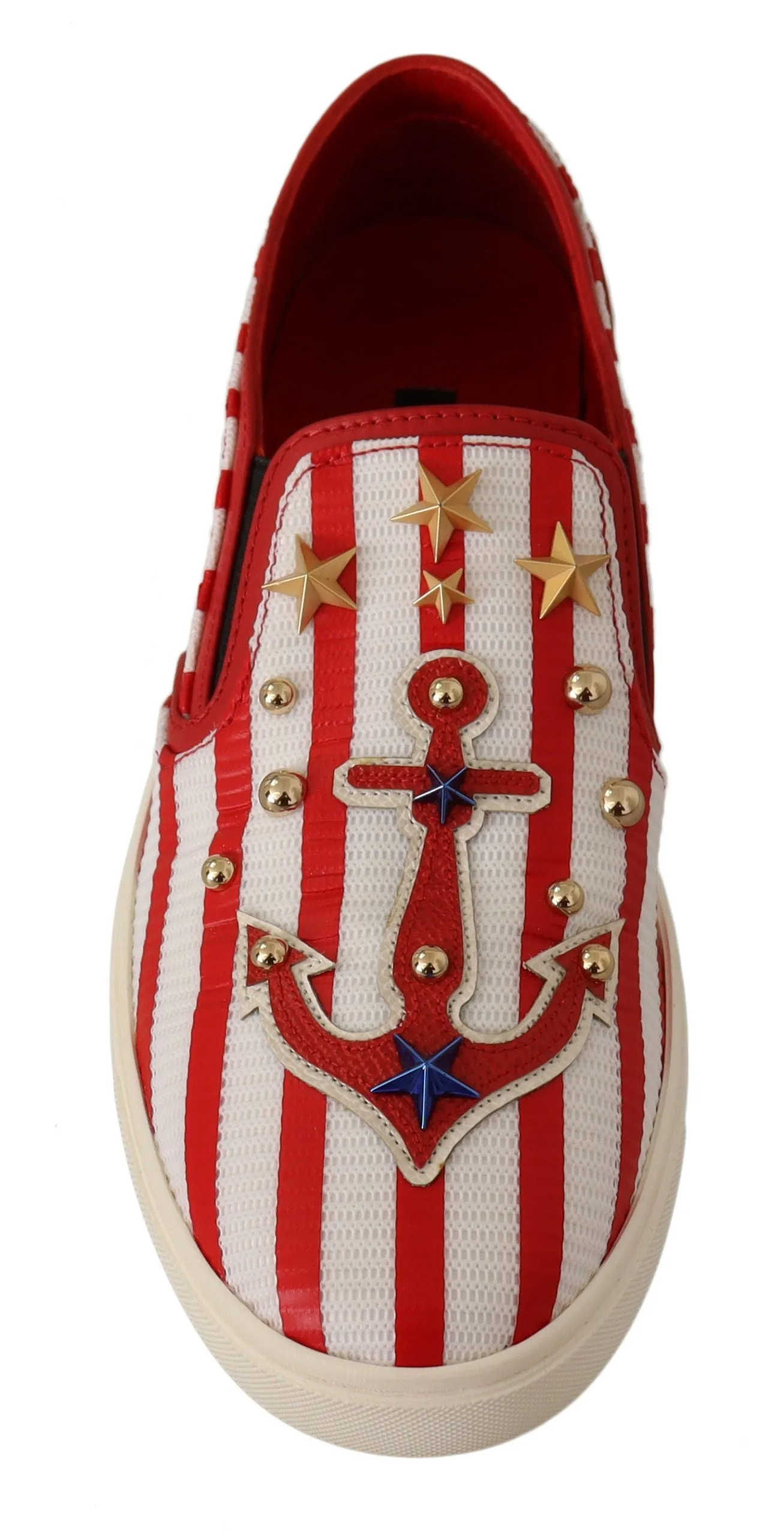 Stripe Print Studded Loafers sold by Louxly product image thumbnail 4