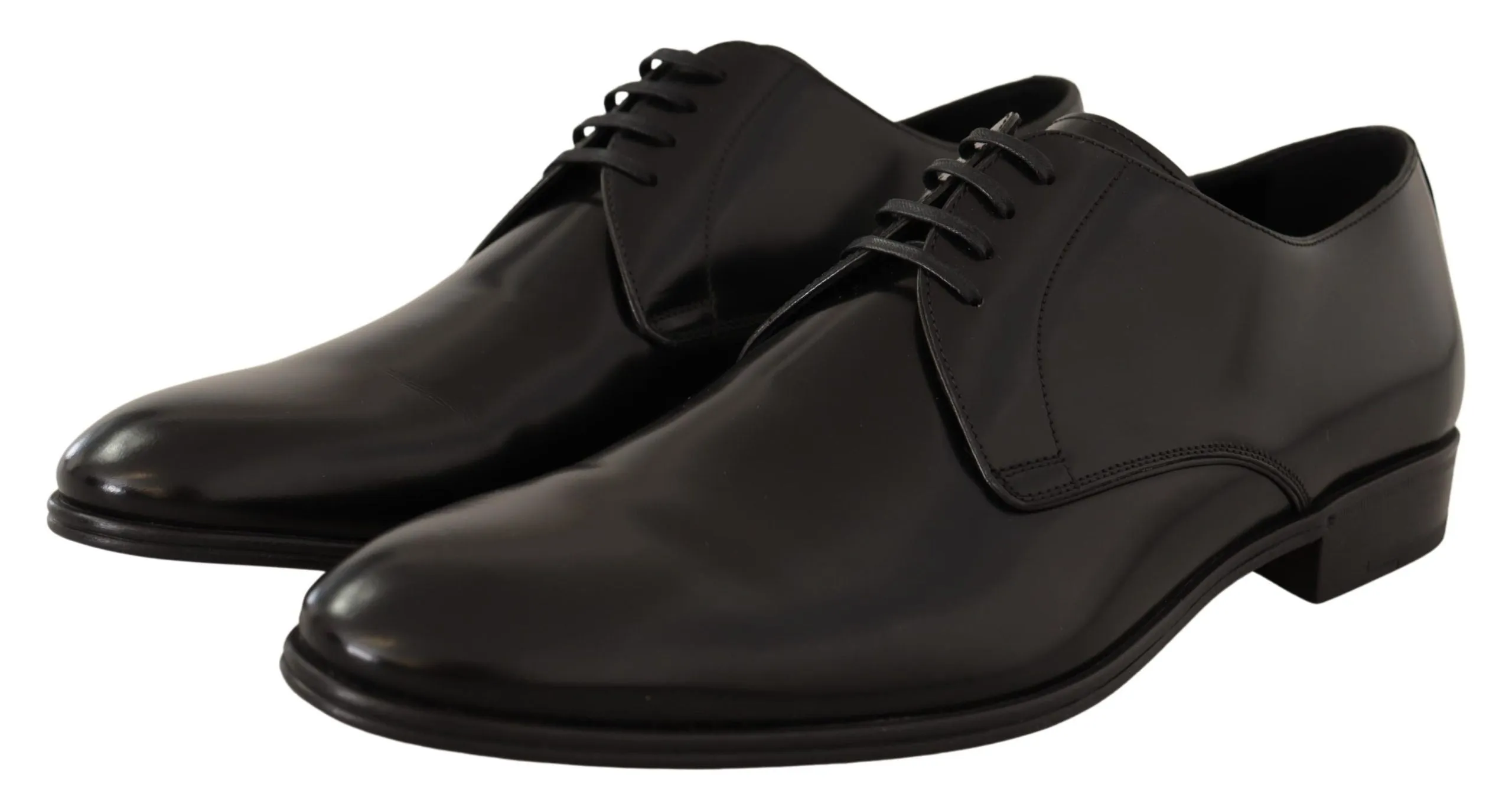 Elegant Black Leather Derby Shoes sold by Louxly product image thumbnail 2