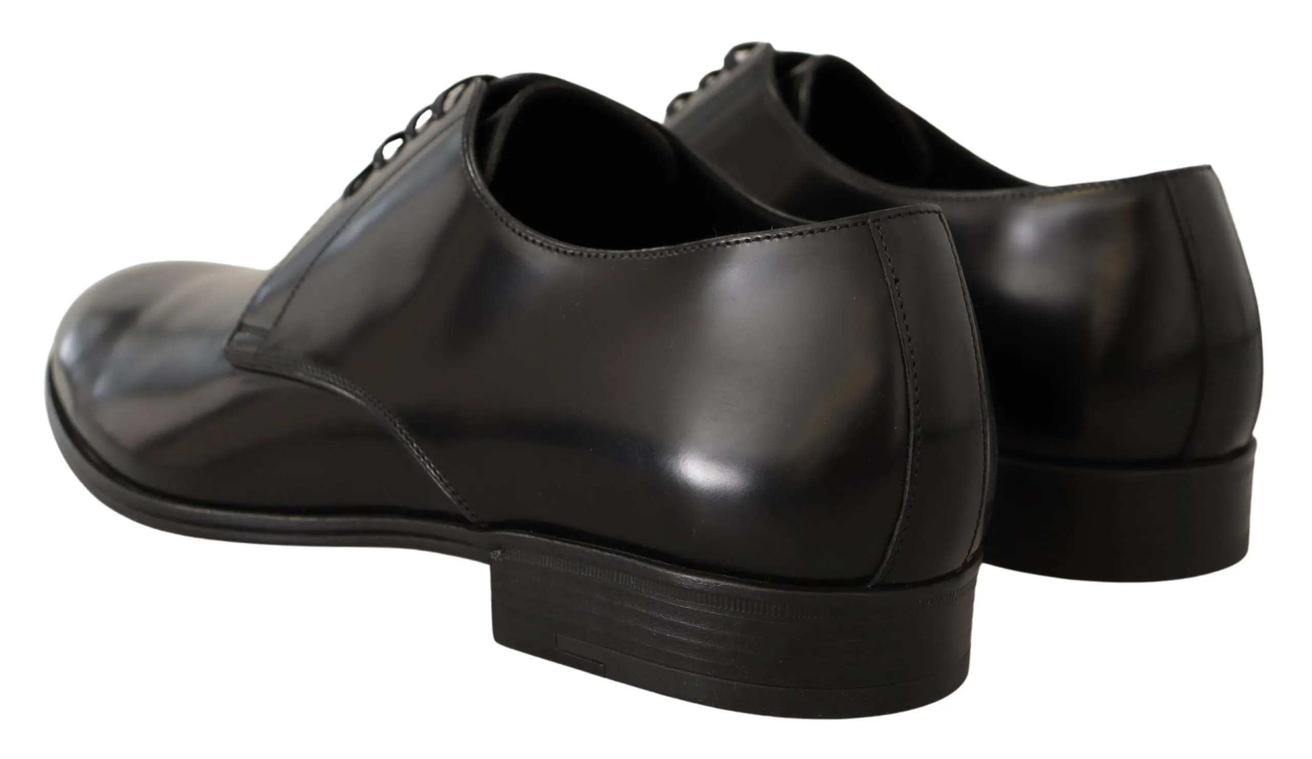 Elegant Black Leather Derby Shoes sold by Louxly product image thumbnail 3