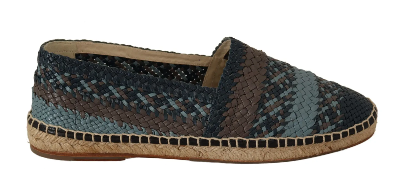 Elegant Woven Leather Espadrilles sold by Louxly