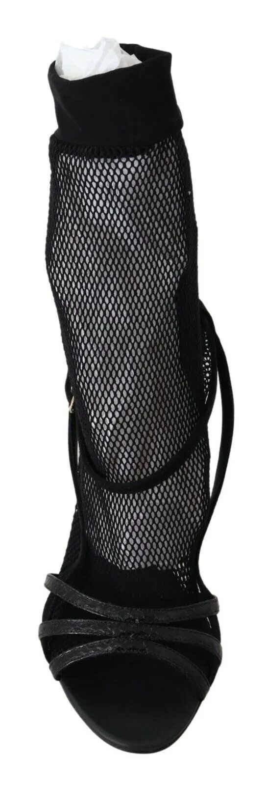 Chic Black Mesh Stiletto Sandals sold by Louxly product image thumbnail 4