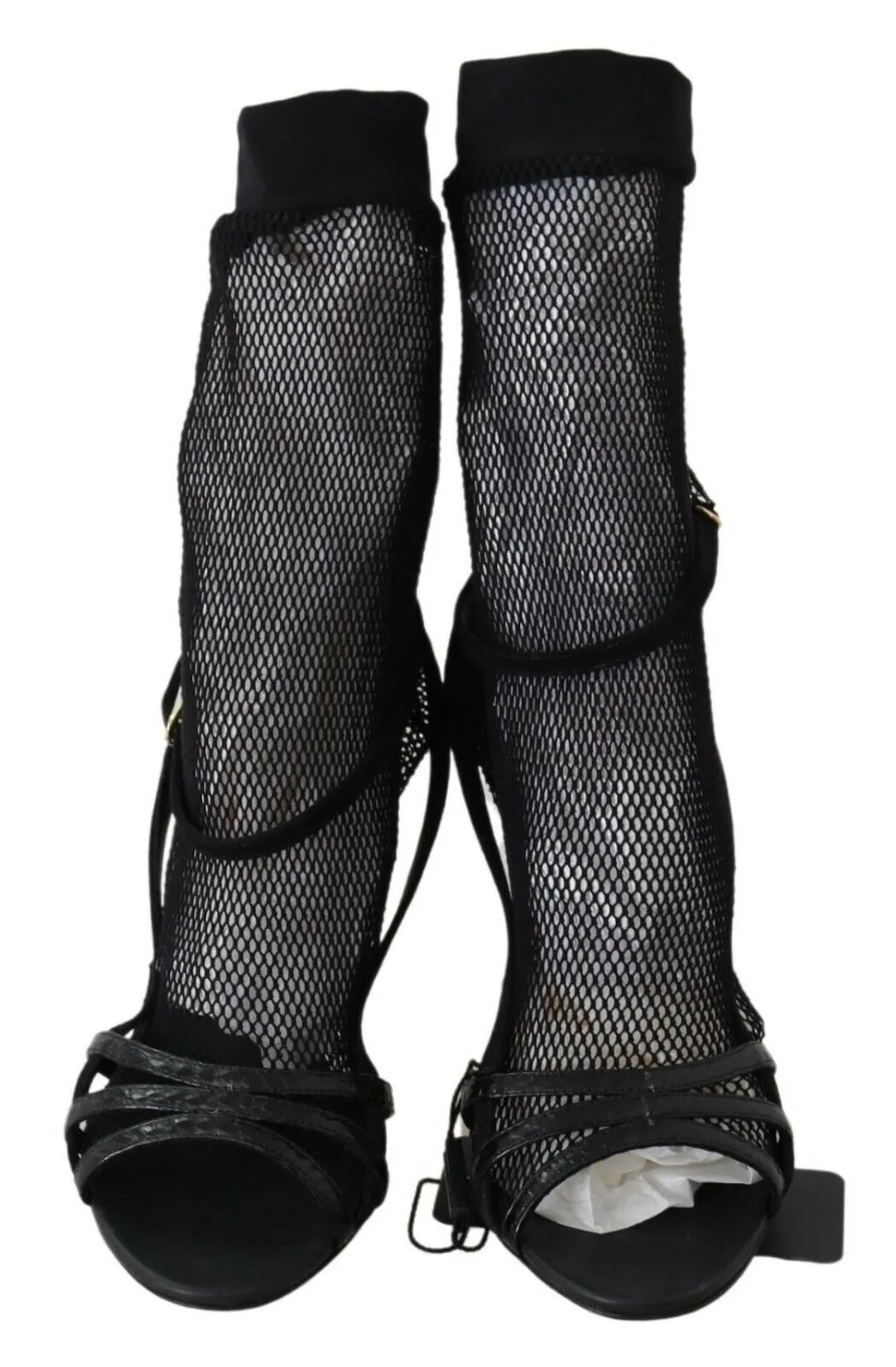 Chic Black Mesh Stiletto Sandals sold by Louxly product image thumbnail 5