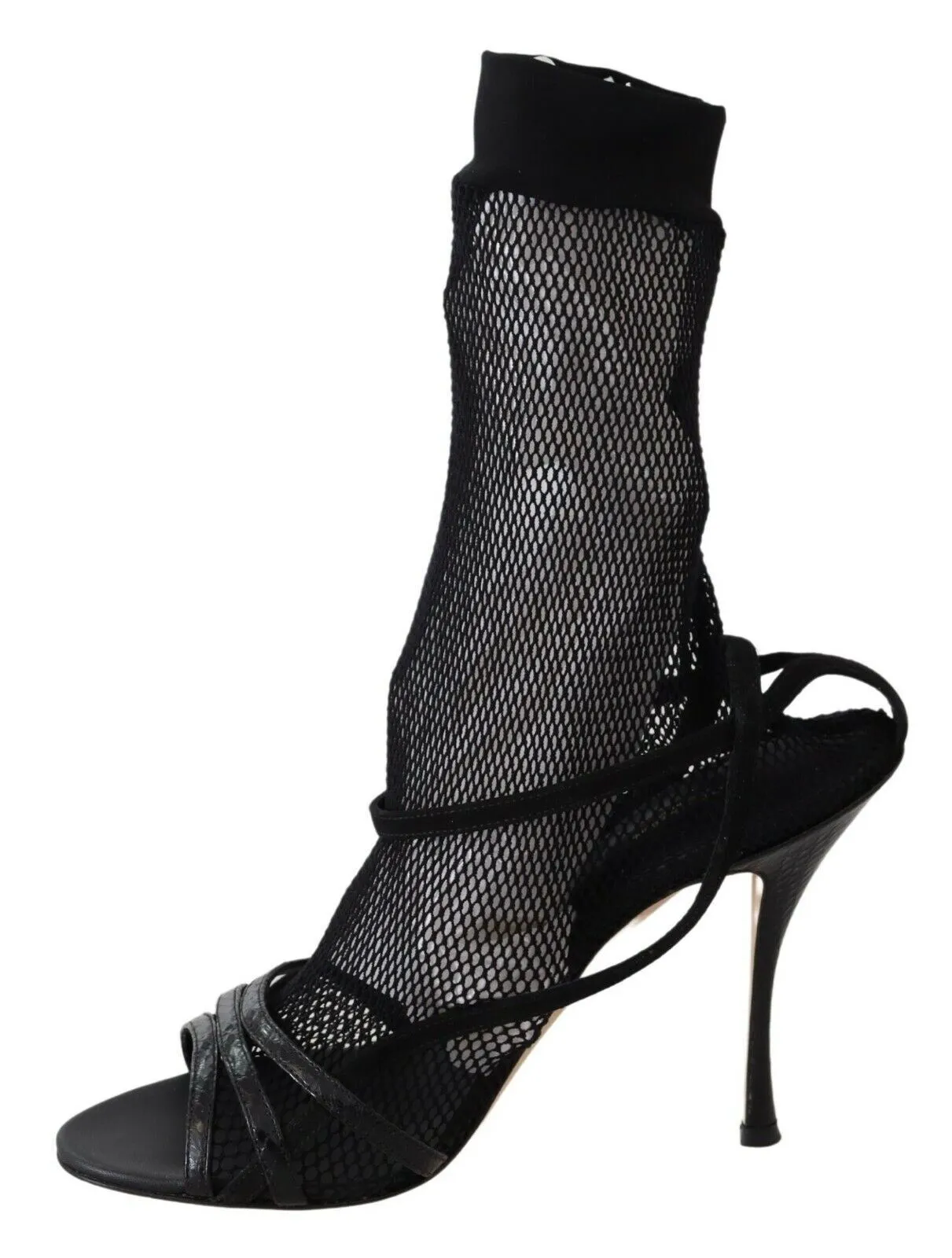 Chic Black Mesh Stiletto Sandals sold by Louxly product image thumbnail 2
