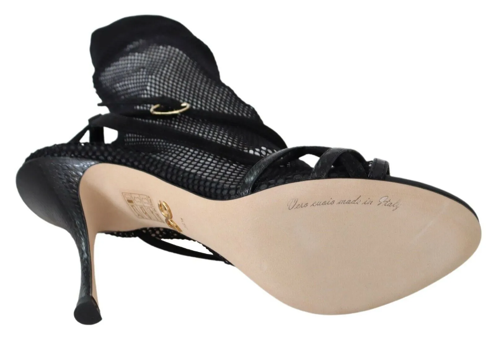 Chic Black Mesh Stiletto Sandals sold by Louxly product image thumbnail 3