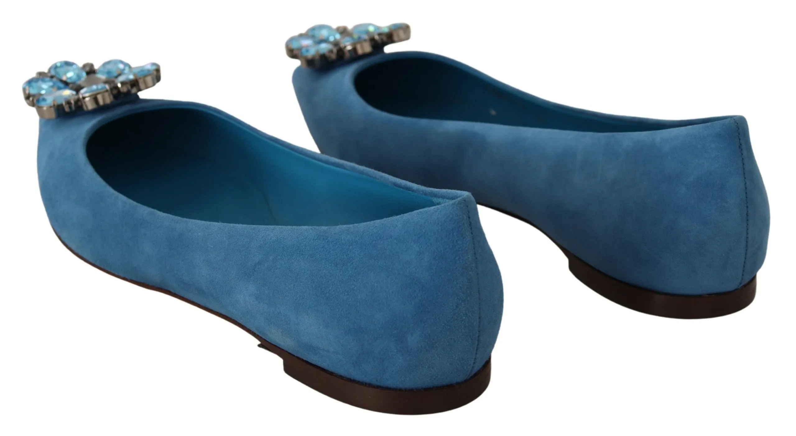 Elegant Crystal-Embellished Suede Flats sold by Louxly product image thumbnail 2