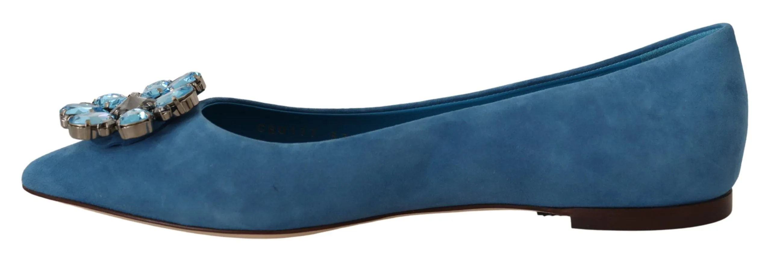 Elegant Crystal-Embellished Suede Flats sold by Louxly product image thumbnail 3