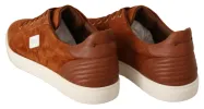 Elegant Light Brown Leather Sneakers sold by Louxly