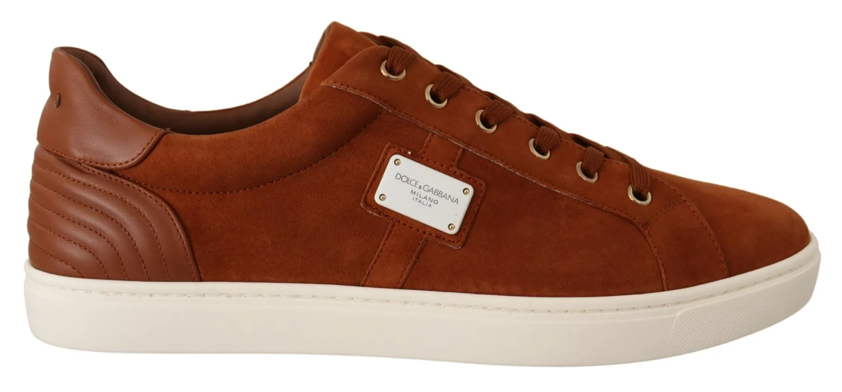 Elegant Light Brown Leather Sneakers sold by Louxly