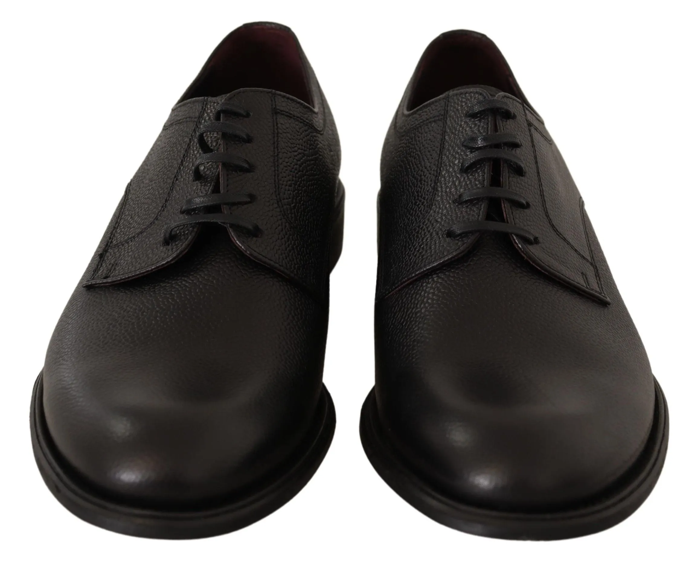 Elegant Black Leather Derby Dress Shoes sold by Louxly product image thumbnail 5
