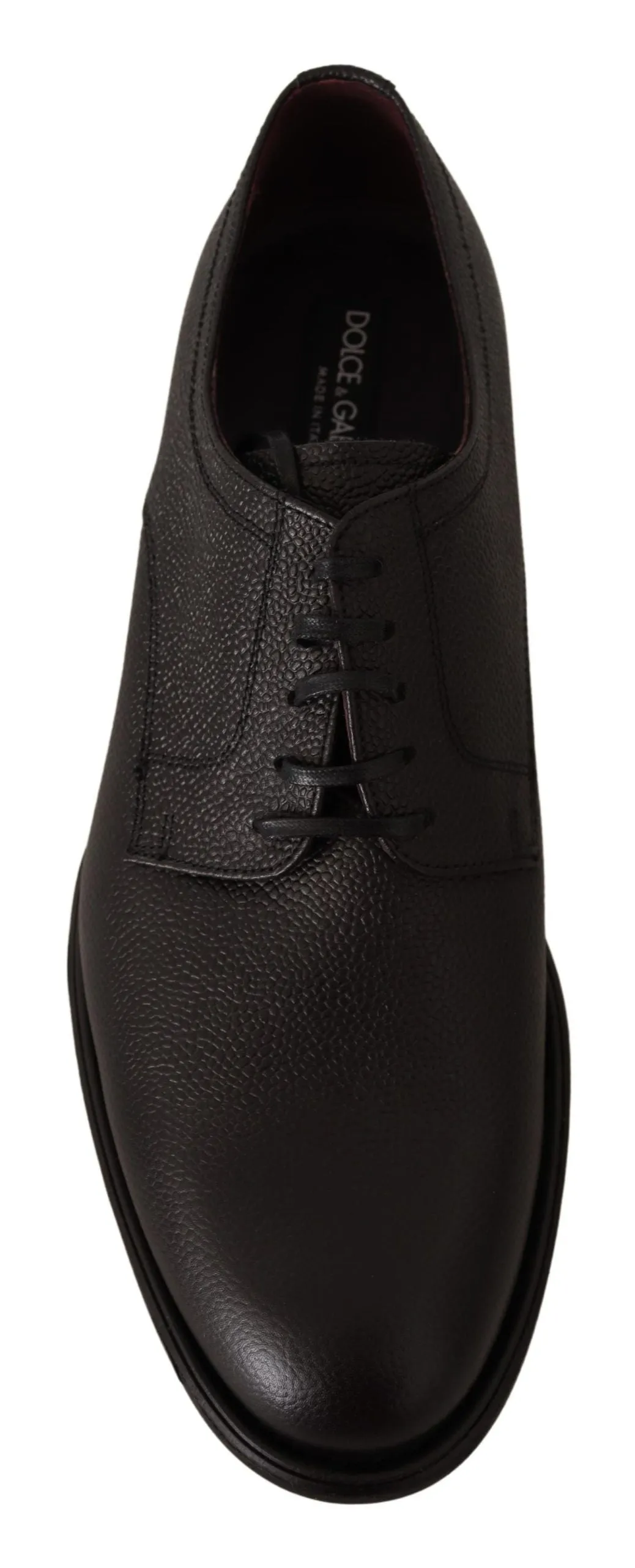 Elegant Black Leather Derby Dress Shoes sold by Louxly product image thumbnail 3