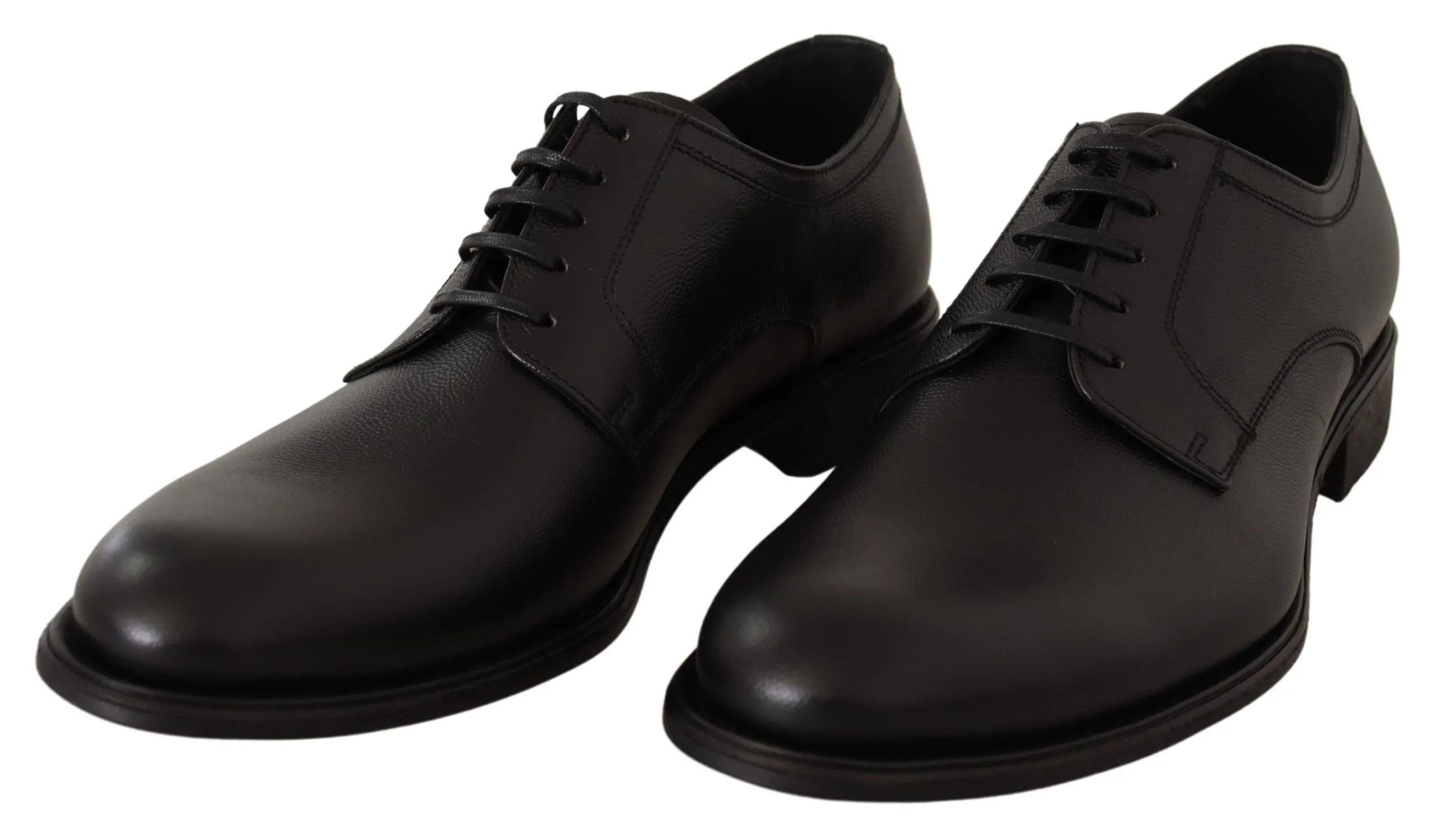 Elegant Black Leather Derby Shoes sold by Louxly product image thumbnail 2