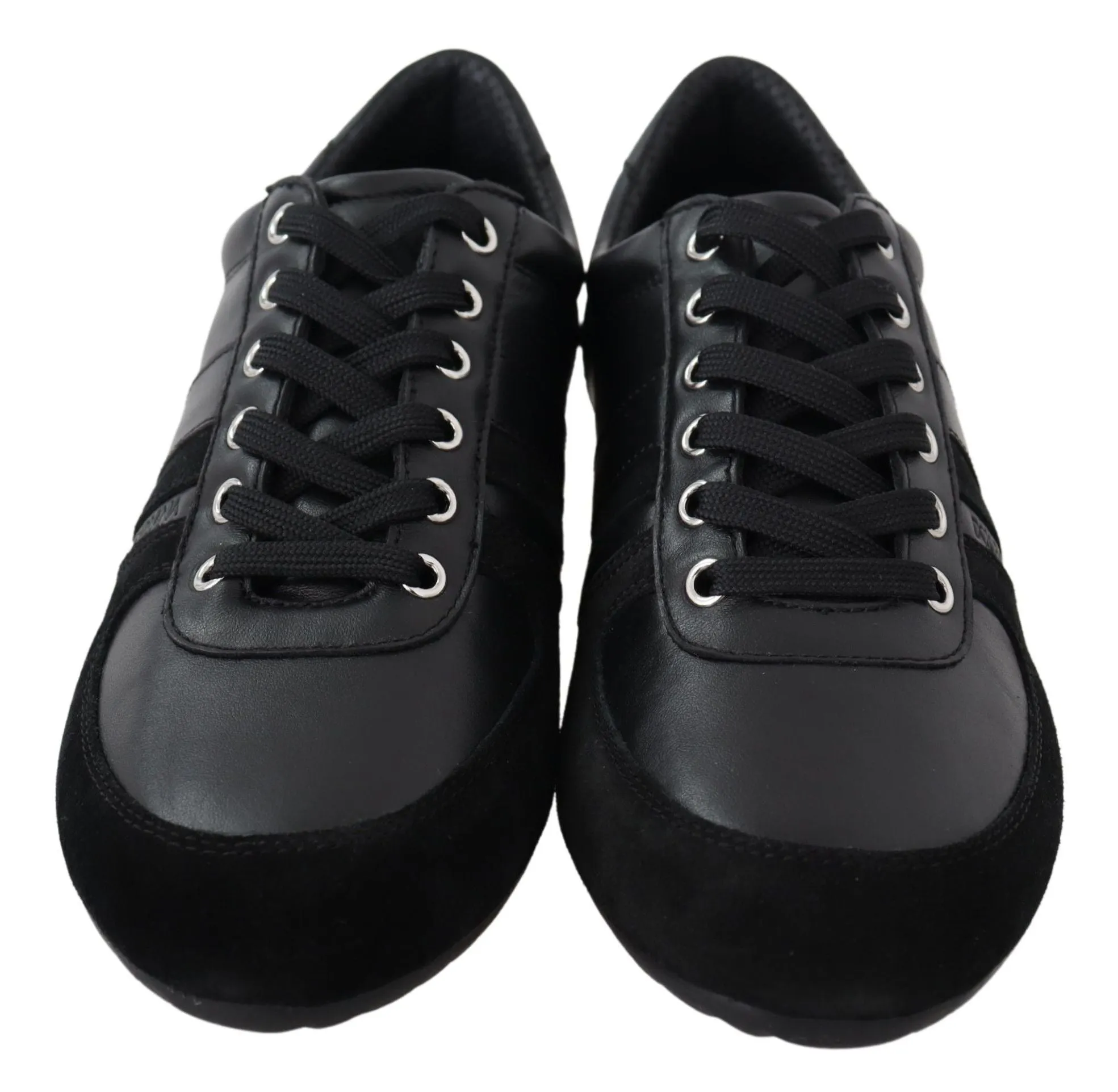 Elegant Black Leather Sport Sneakers sold by Louxly product image thumbnail 5