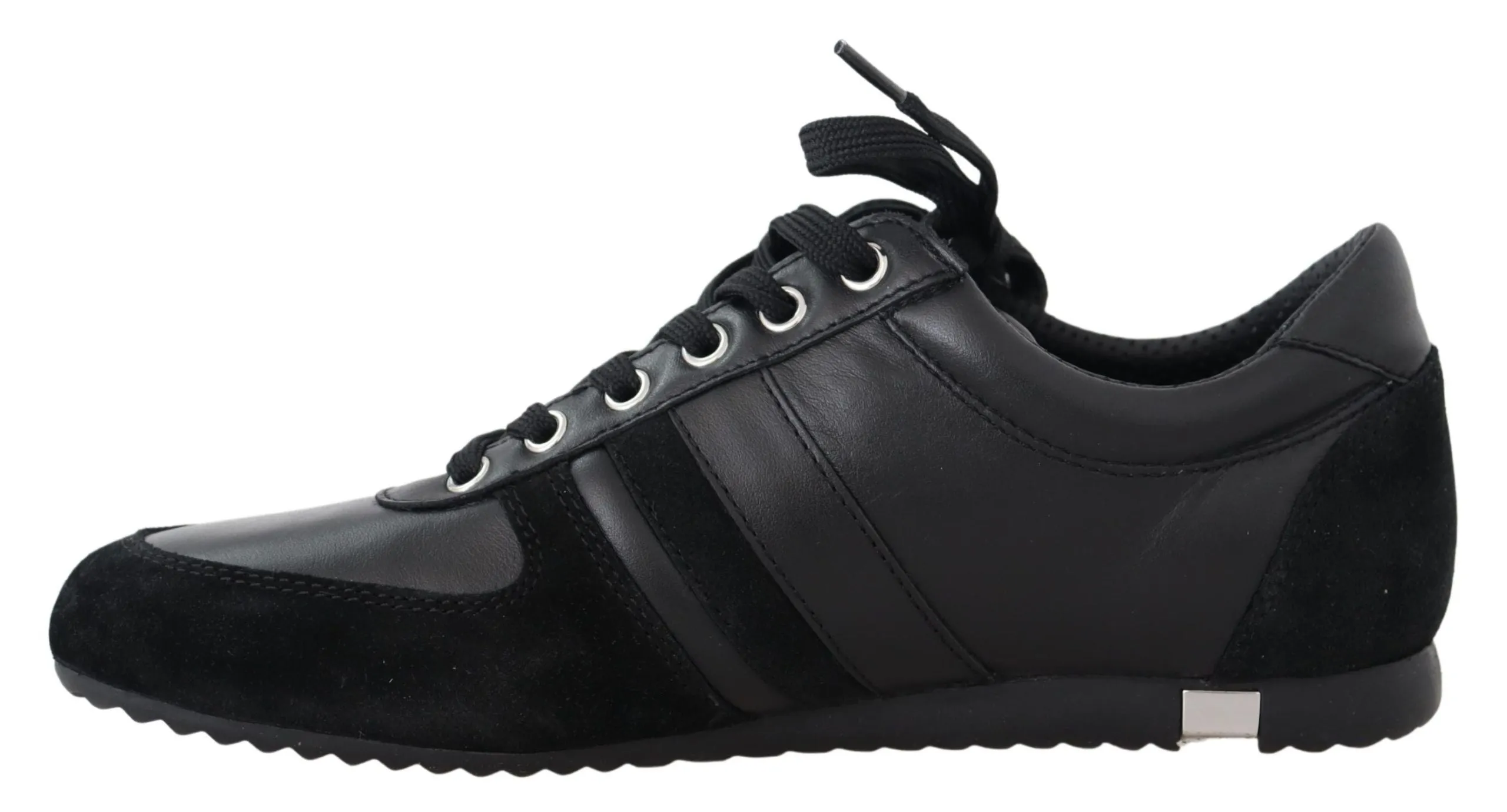 Elegant Black Leather Sport Sneakers sold by Louxly product image thumbnail 2