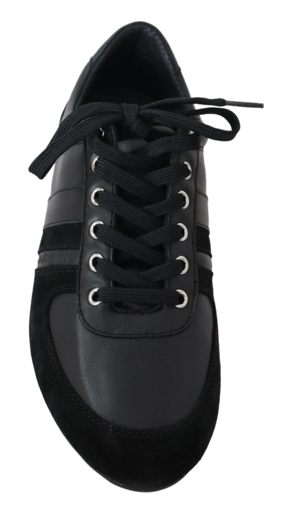 Elegant Black Leather Sport Sneakers sold by Louxly product image thumbnail 4