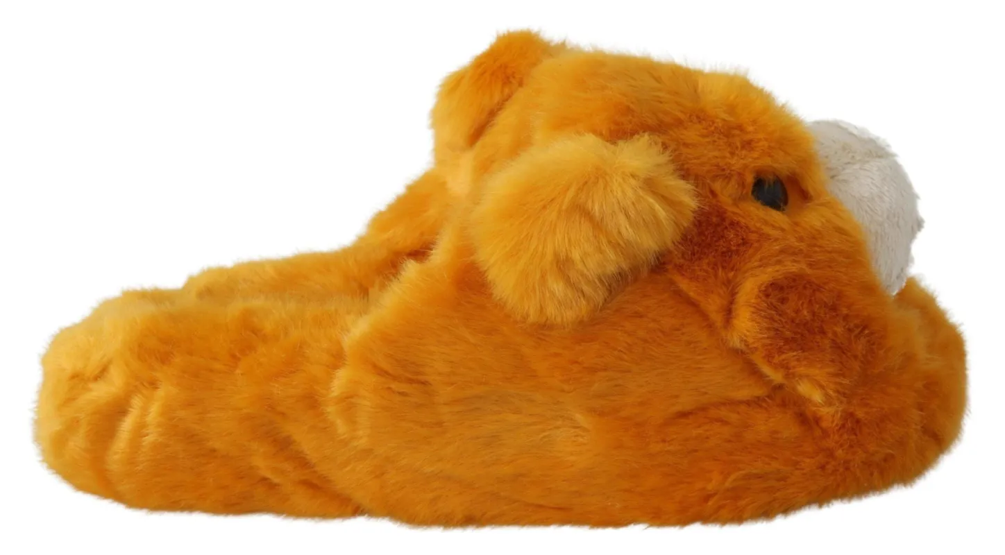 Sunshine Yellow Lion Slippers sold by Louxly