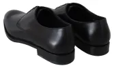 Elegant Black Leather Derby Dress Shoes sold by Louxly