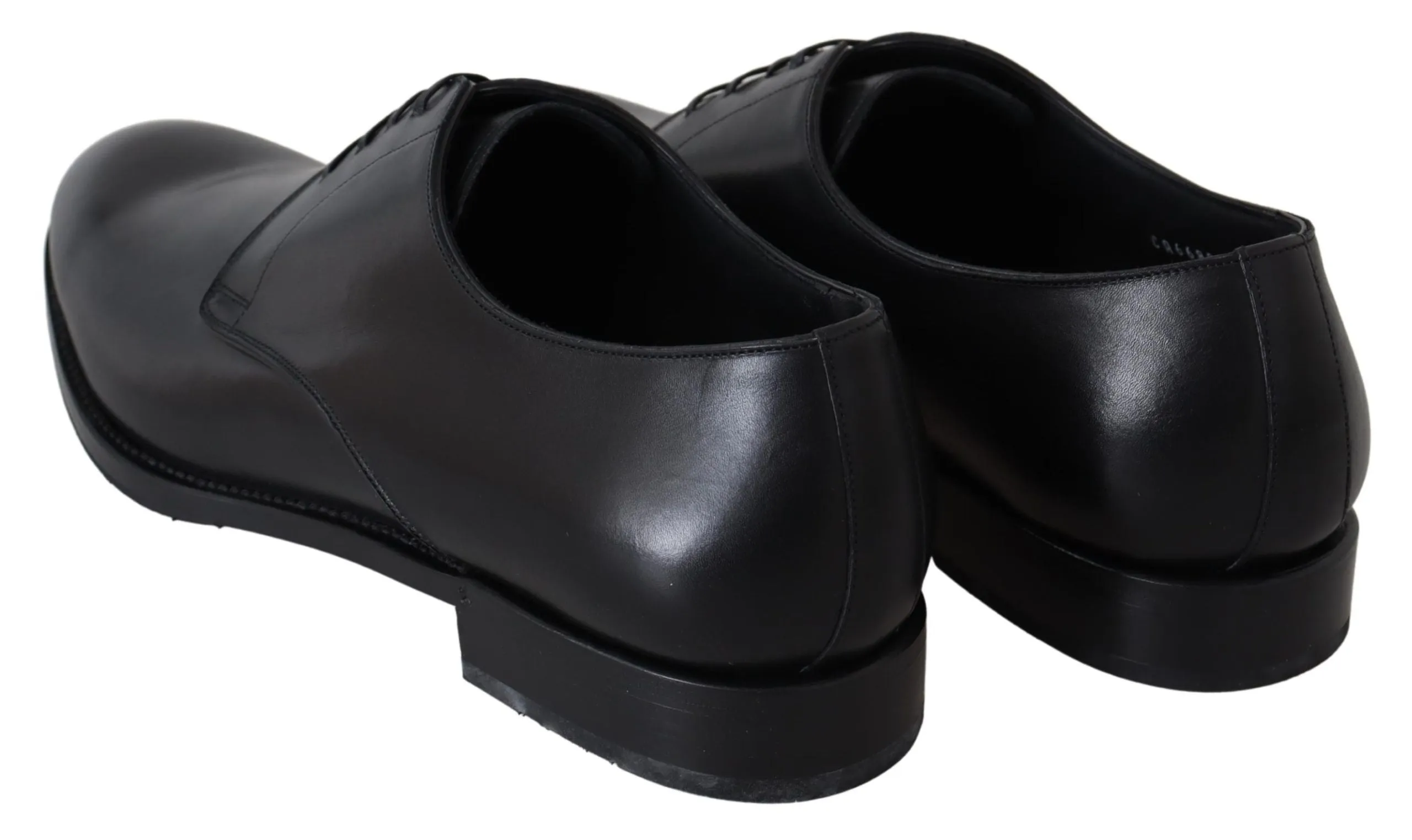 Elegant Black Leather Derby Dress Shoes sold by Louxly product image thumbnail 5