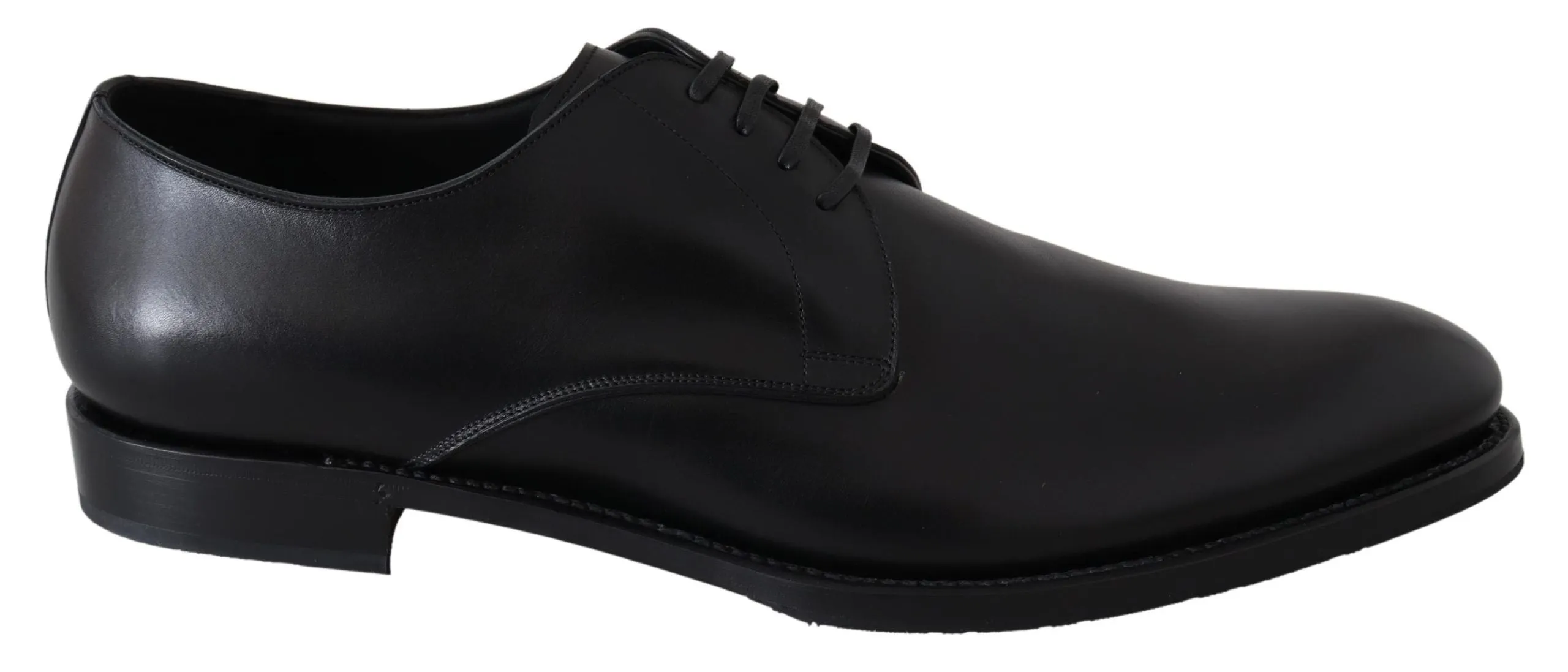 Elegant Black Leather Derby Dress Shoes sold by Louxly