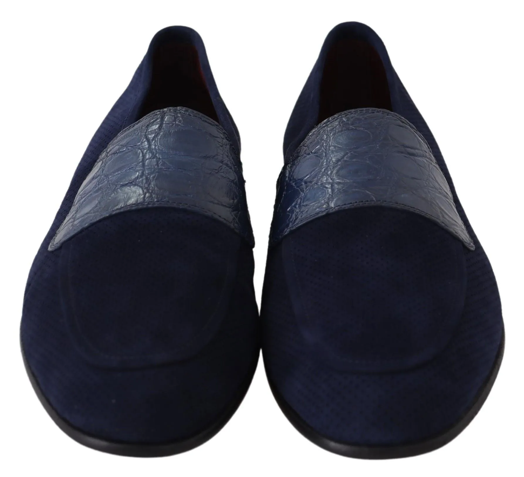 Elegant Blue Suede Leather Loafers sold by Louxly product image thumbnail 4
