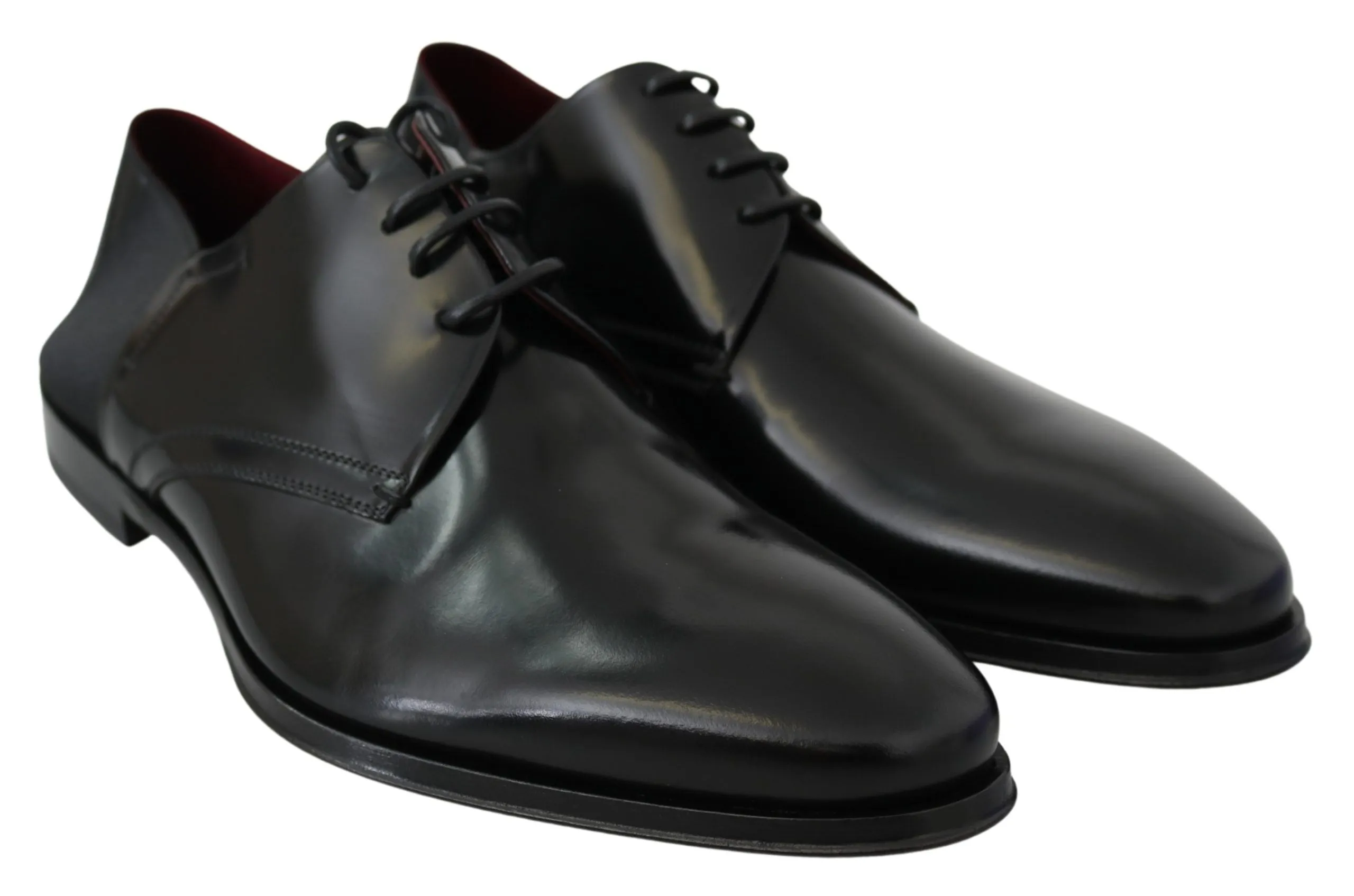 Elegant Black Leather Derby Shoes sold by Louxly product image thumbnail 5