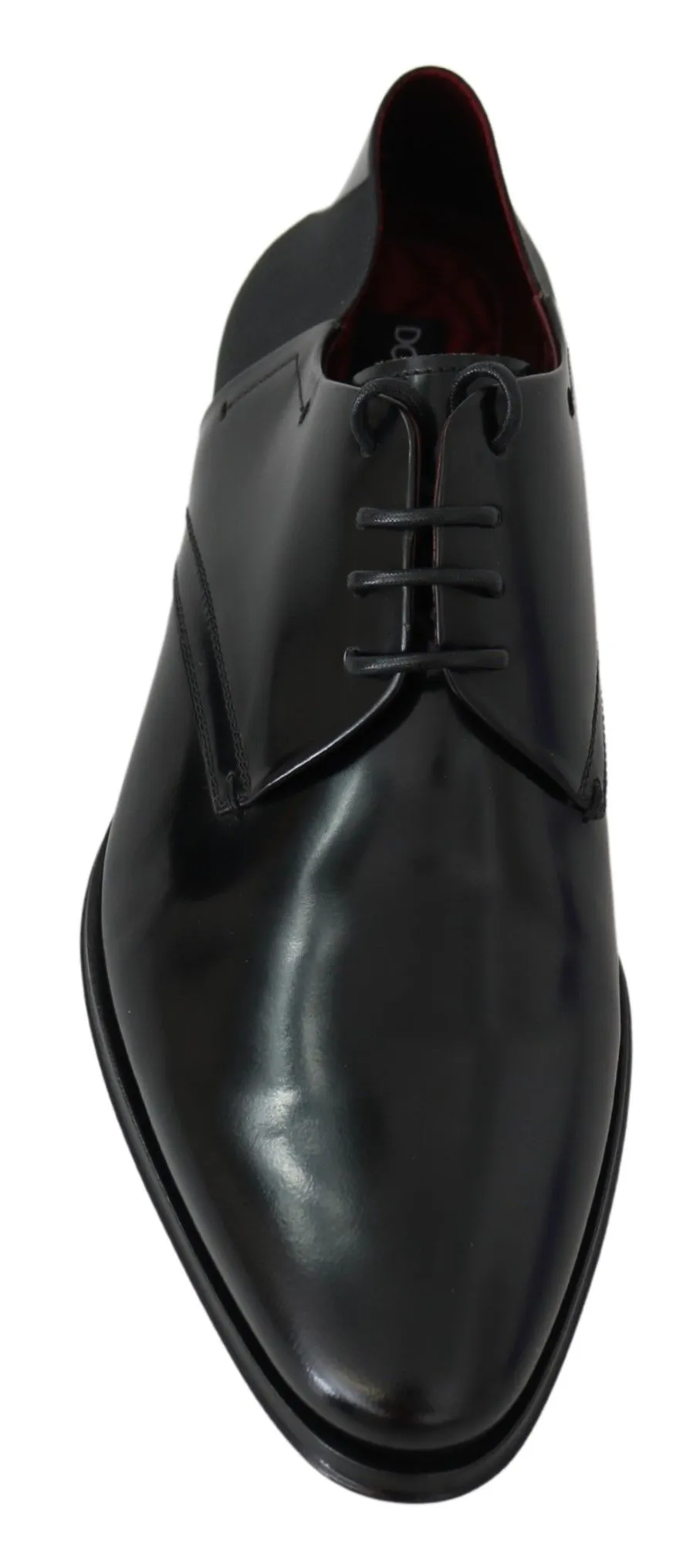 Elegant Black Leather Derby Shoes sold by Louxly product image thumbnail 3