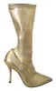 Elegant Gold Ankle Boots Socks with Rhinestones sold by Louxly