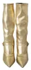 Elegant Gold Ankle Boots Socks with Rhinestones sold by Louxly