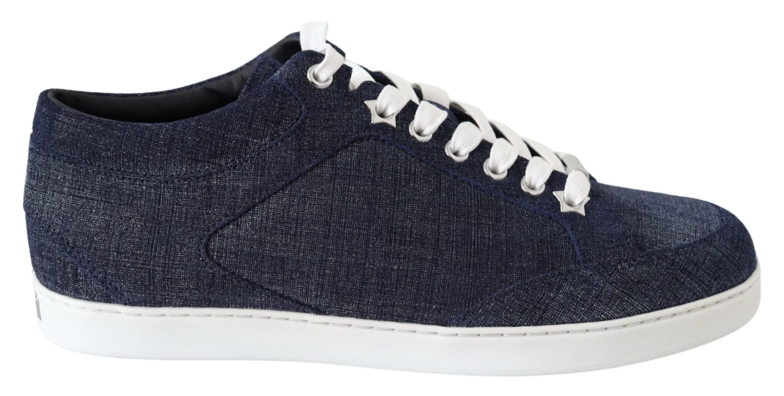 Chic Slip-On Blue Denim Suede Sneakers made by Jimmy Choo