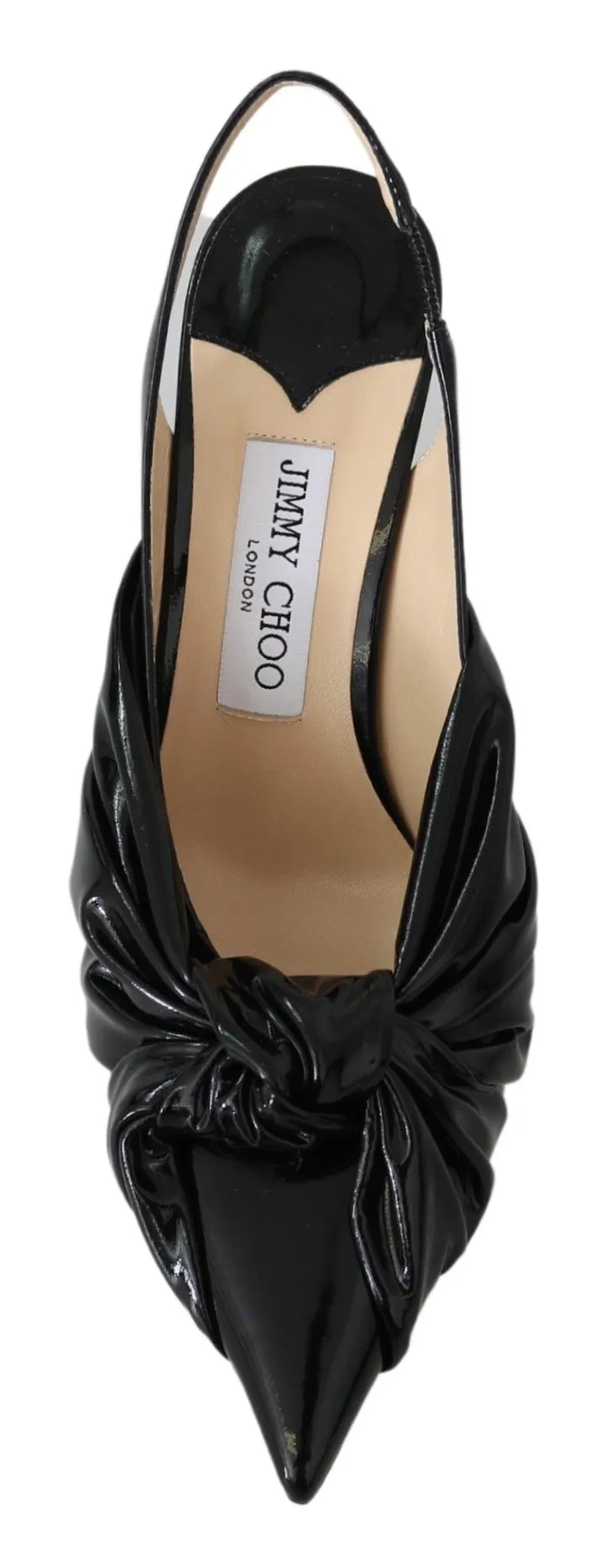 Elegant Black Leather Pointed Toe Pumps sold by Louxly product image thumbnail 4