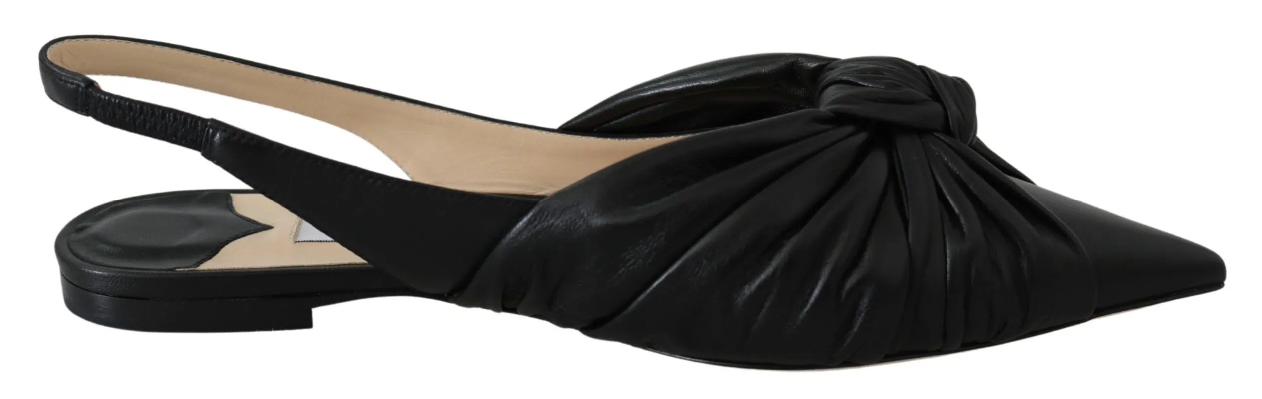 Elegant Pointed Toe Leather Flats sold by Louxly