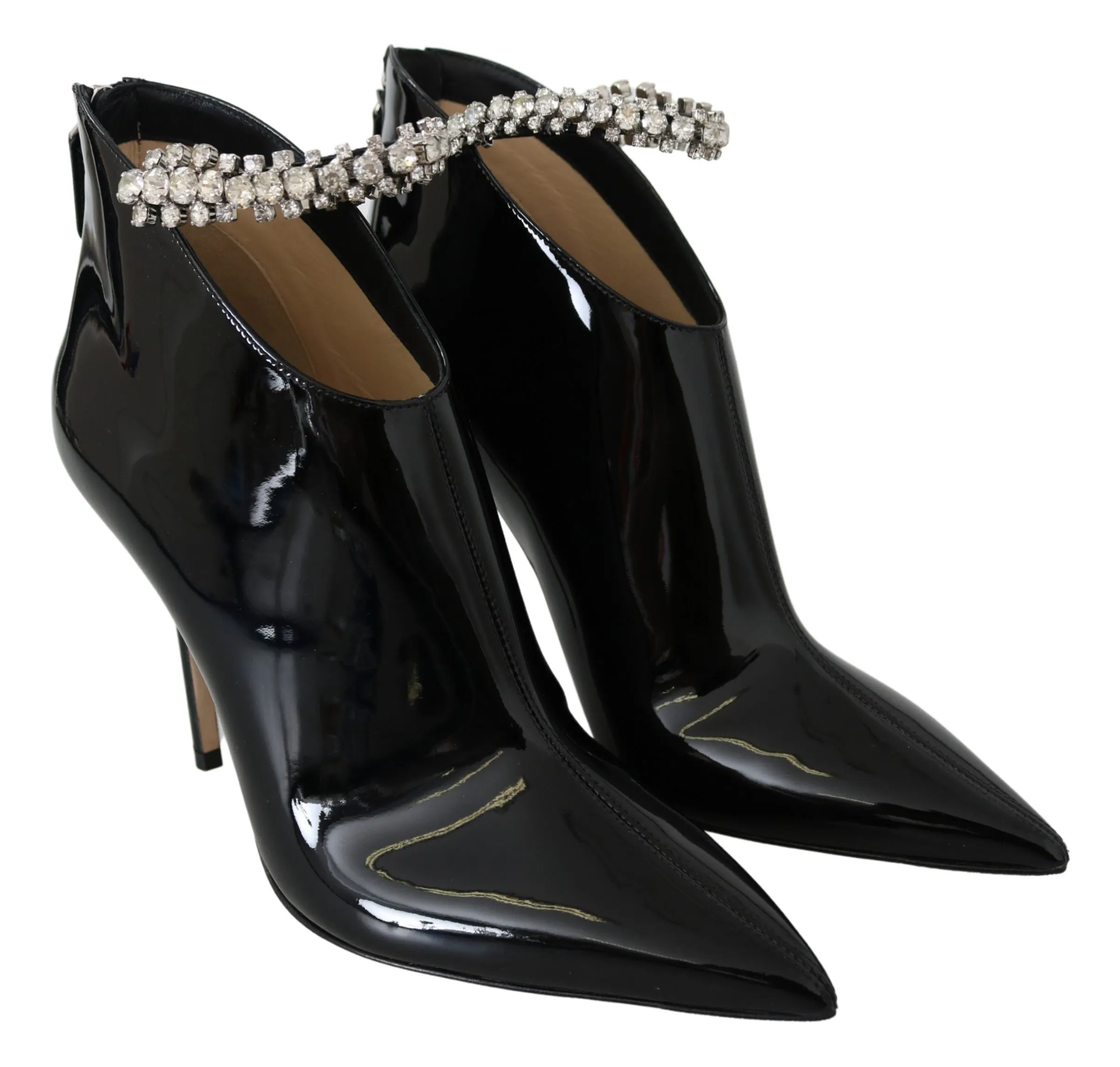 Elegant Black Patent Heeled Boots sold by Louxly product image thumbnail 2