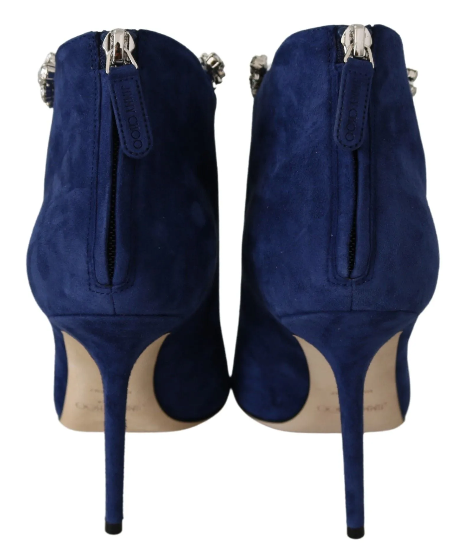 Pop Blue Crystal-Strap Heeled Boots sold by Louxly product image thumbnail 5