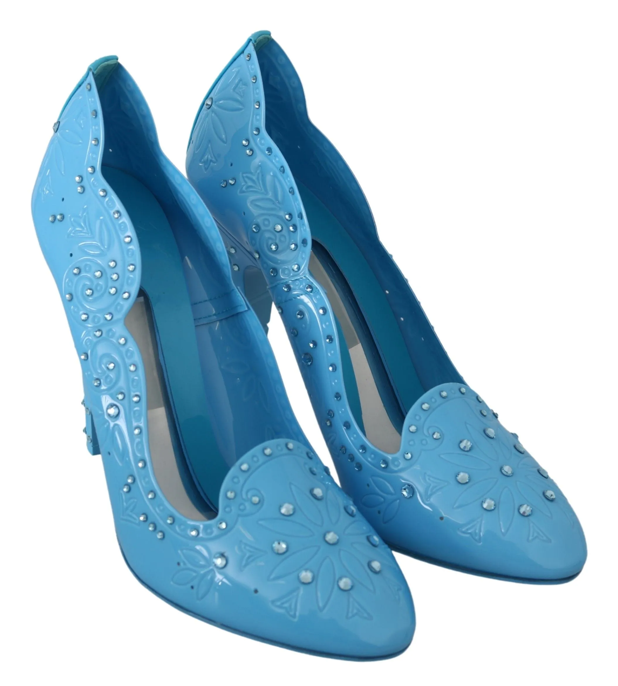 Crystal Embellished Blue Cinderella Pumps sold by Louxly product image thumbnail 5