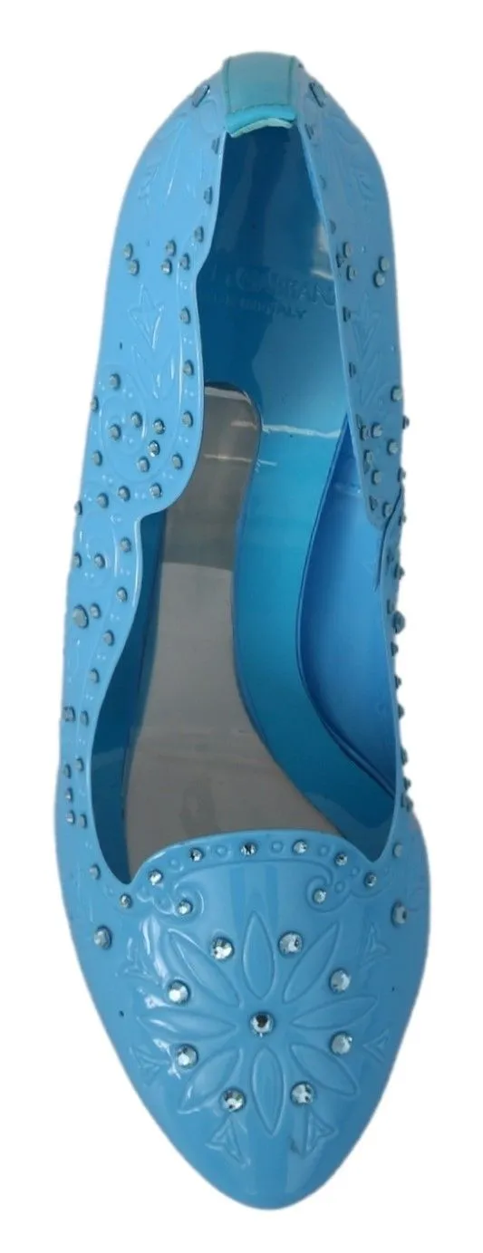 Crystal Embellished Blue Cinderella Pumps sold by Louxly product image thumbnail 3