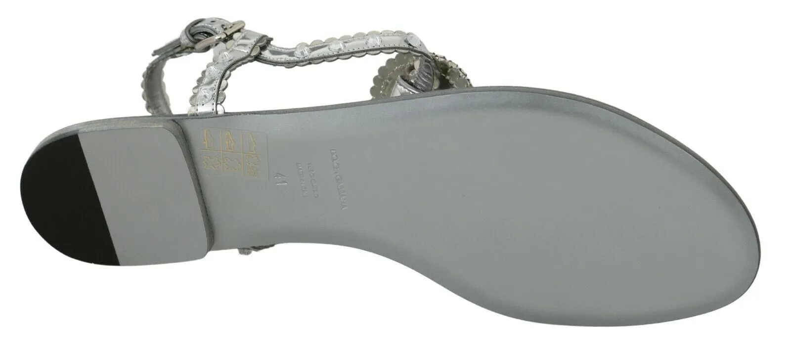 Elegant Silver Flats with Crystal Embellishments sold by Louxly product image thumbnail 4