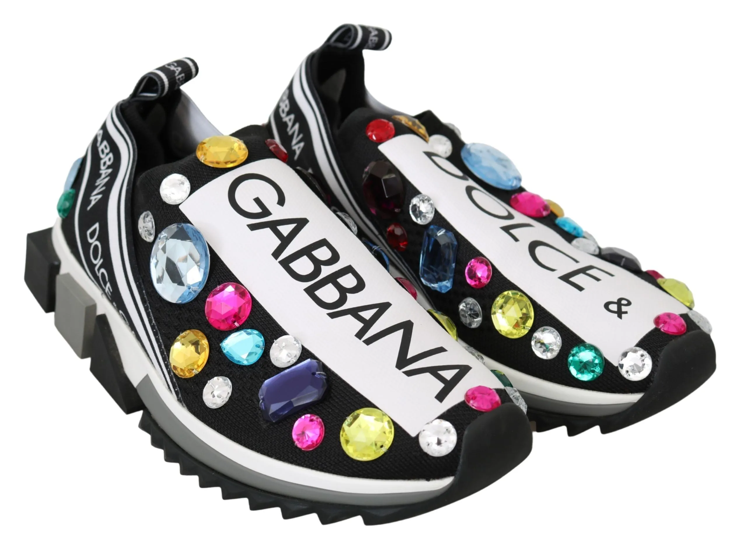 Black Crystal-Embellished Low Top Sneakers sold by Louxly product image thumbnail 4