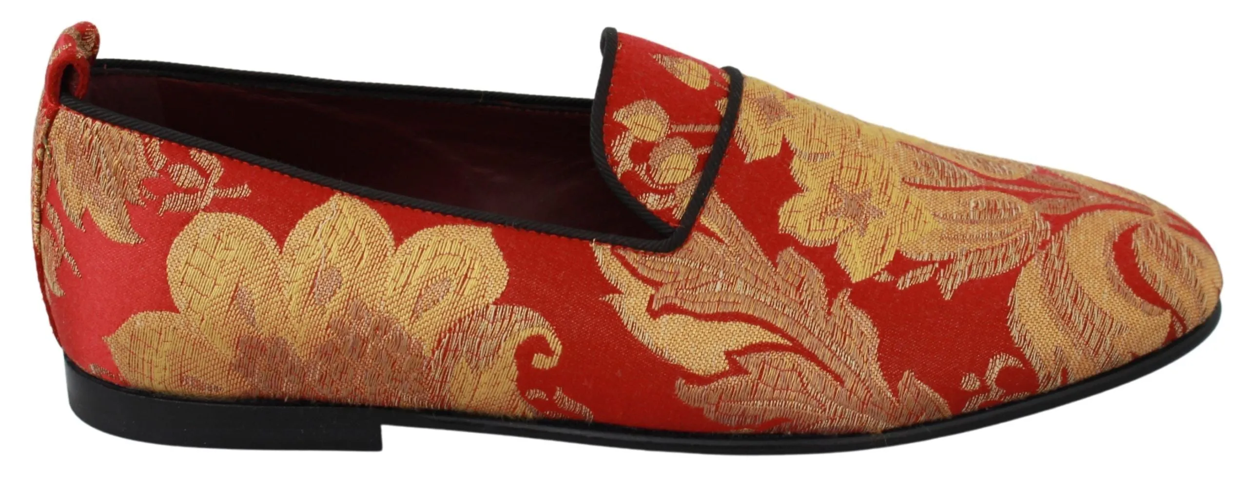 Rose Gold Brocade Loafers Slide Flats sold by Louxly