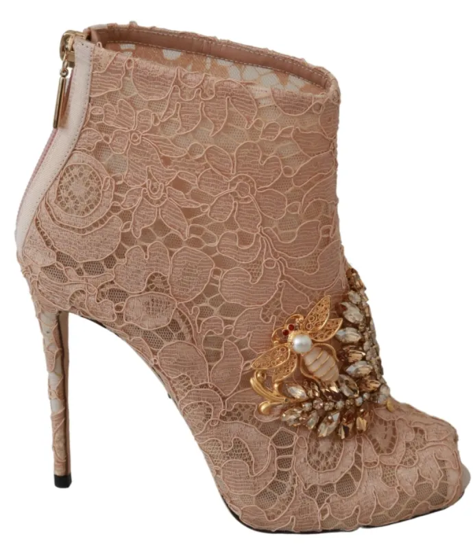 Elegant Lace Stilettos with Crystal Accents sold by Louxly