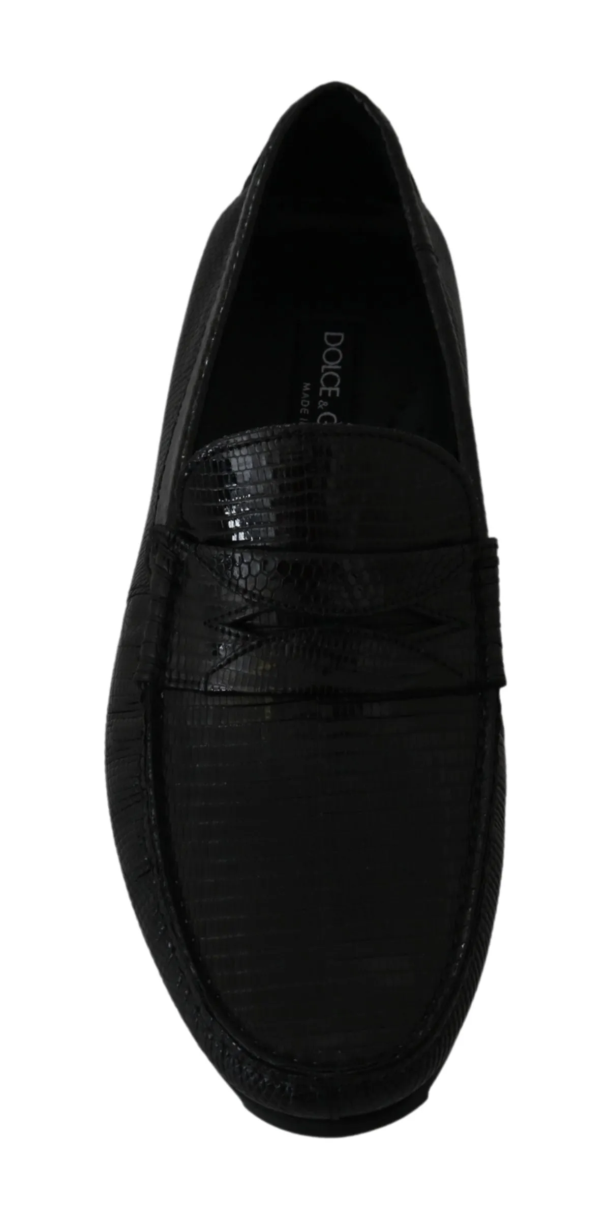 Exquisite Black Lizard Leather Loafers sold by Louxly product image thumbnail 2