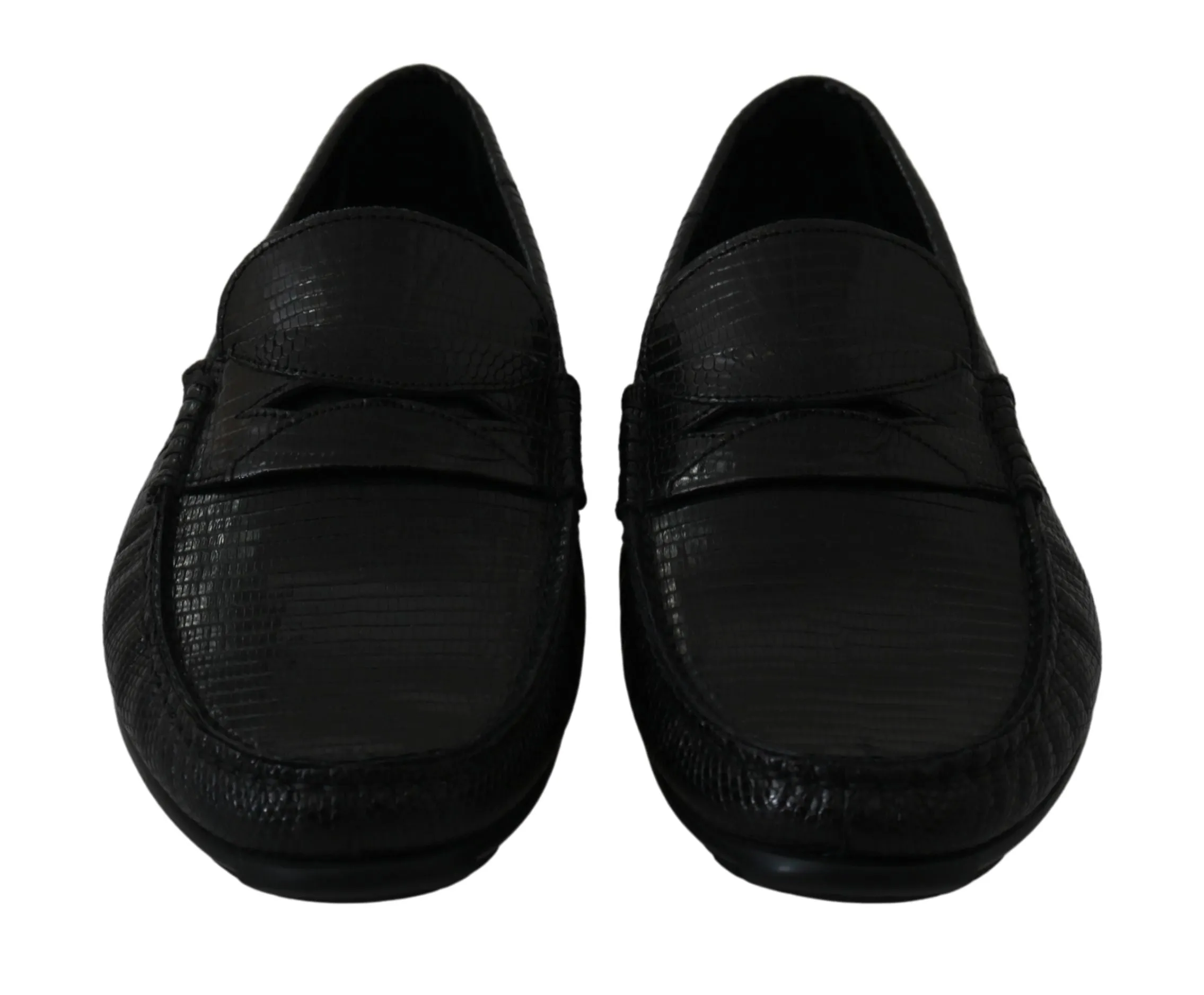 Exquisite Black Lizard Leather Loafers sold by Louxly product image thumbnail 3