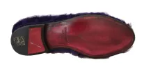 Plush Purple Sheep Fur Loafers sold by Louxly