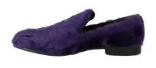 Plush Purple Sheep Fur Loafers sold by Louxly