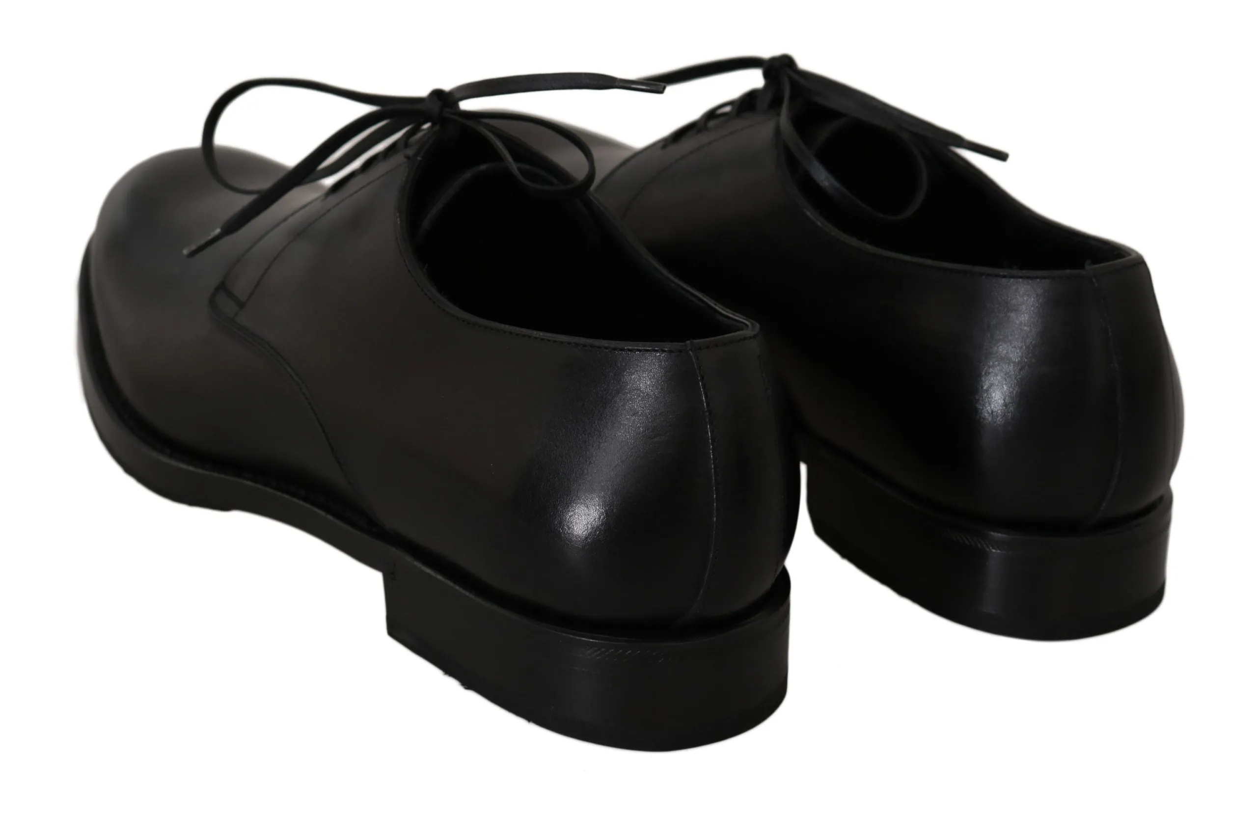Elegant Black Leather Derby Dress Shoes sold by Louxly product image thumbnail 3